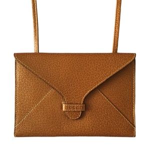 Vintage Gucci Leather Envelope Pouch with Strap